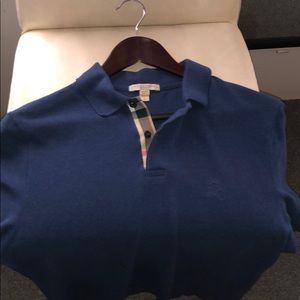 100% authentic Burberry Polo in a blue color way